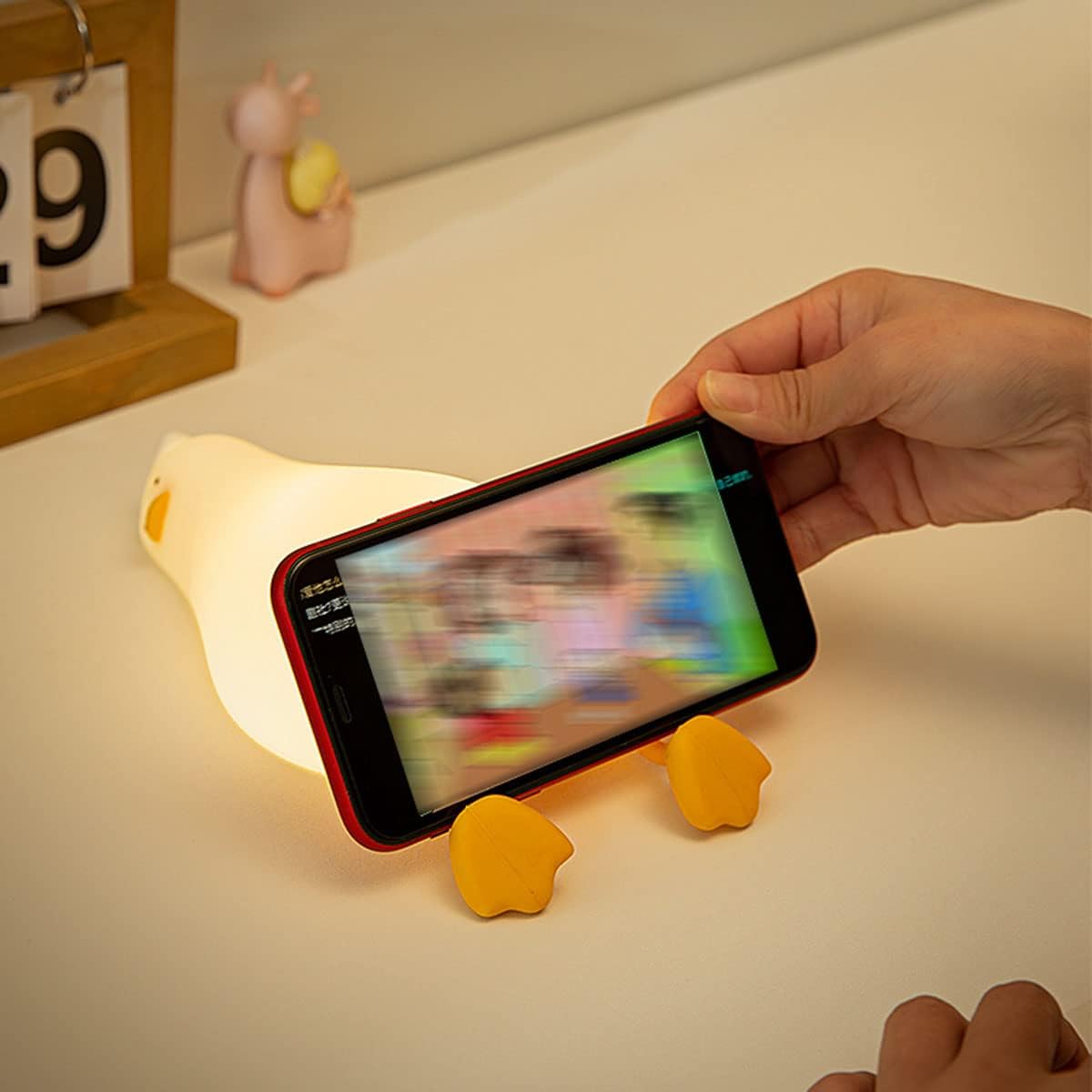 Duck-Shaped Silicone Night Light