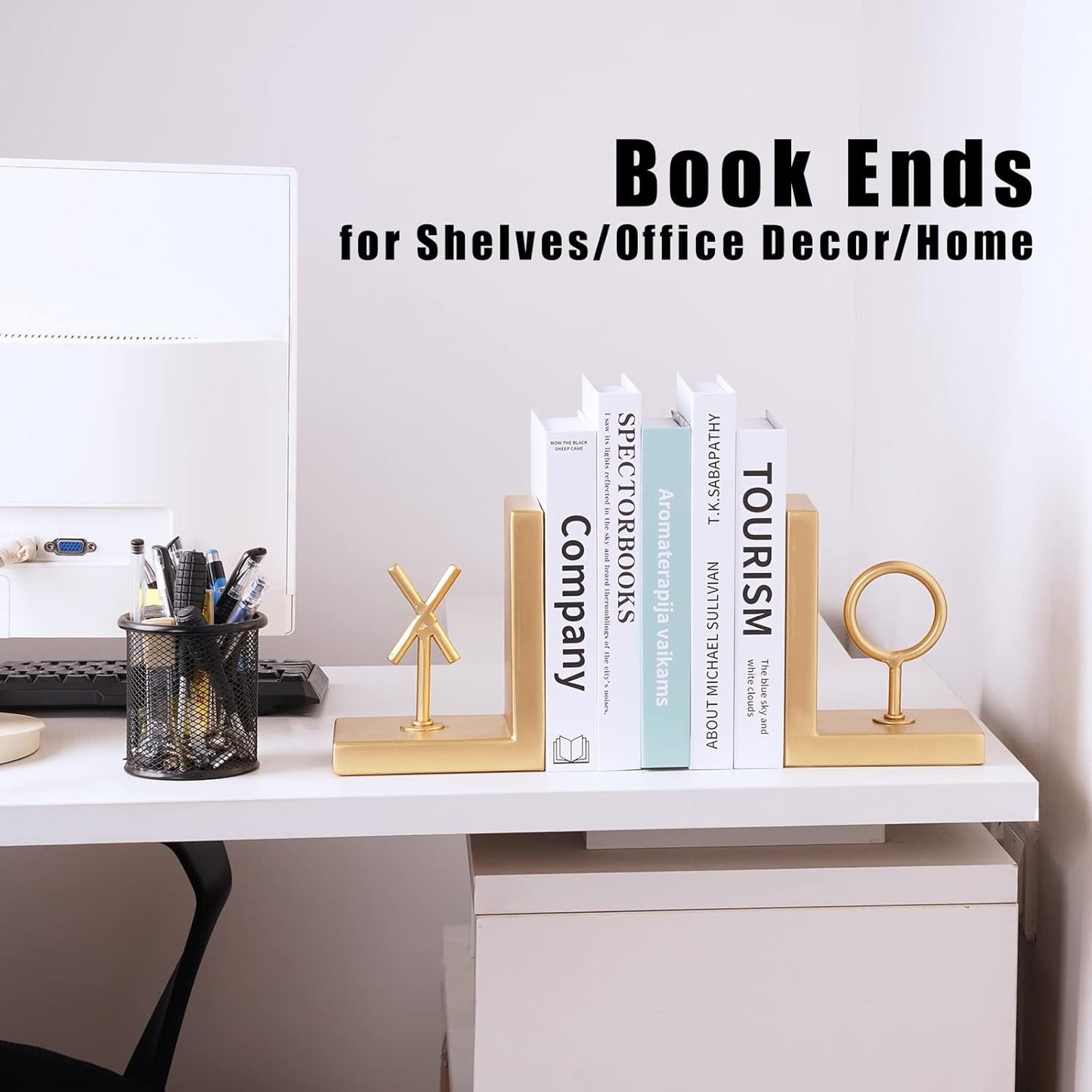 Decorative Metal Bookends