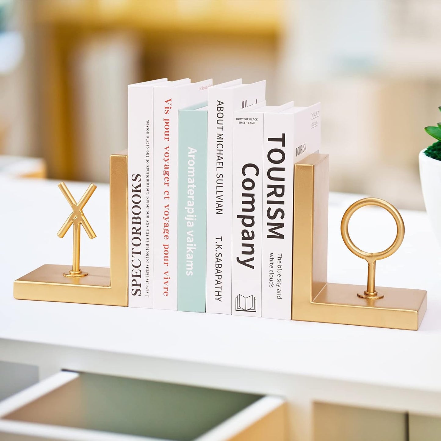 Decorative Metal Bookends