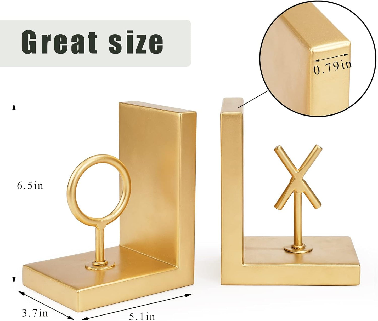 Decorative Metal Bookends