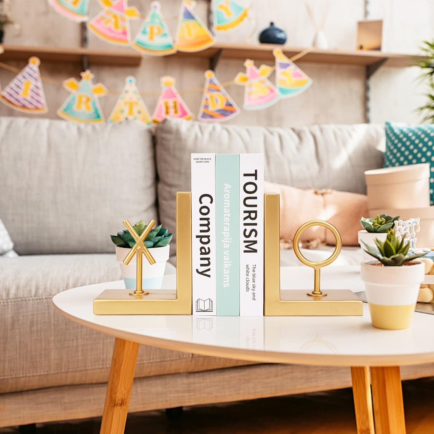 Decorative Metal Bookends