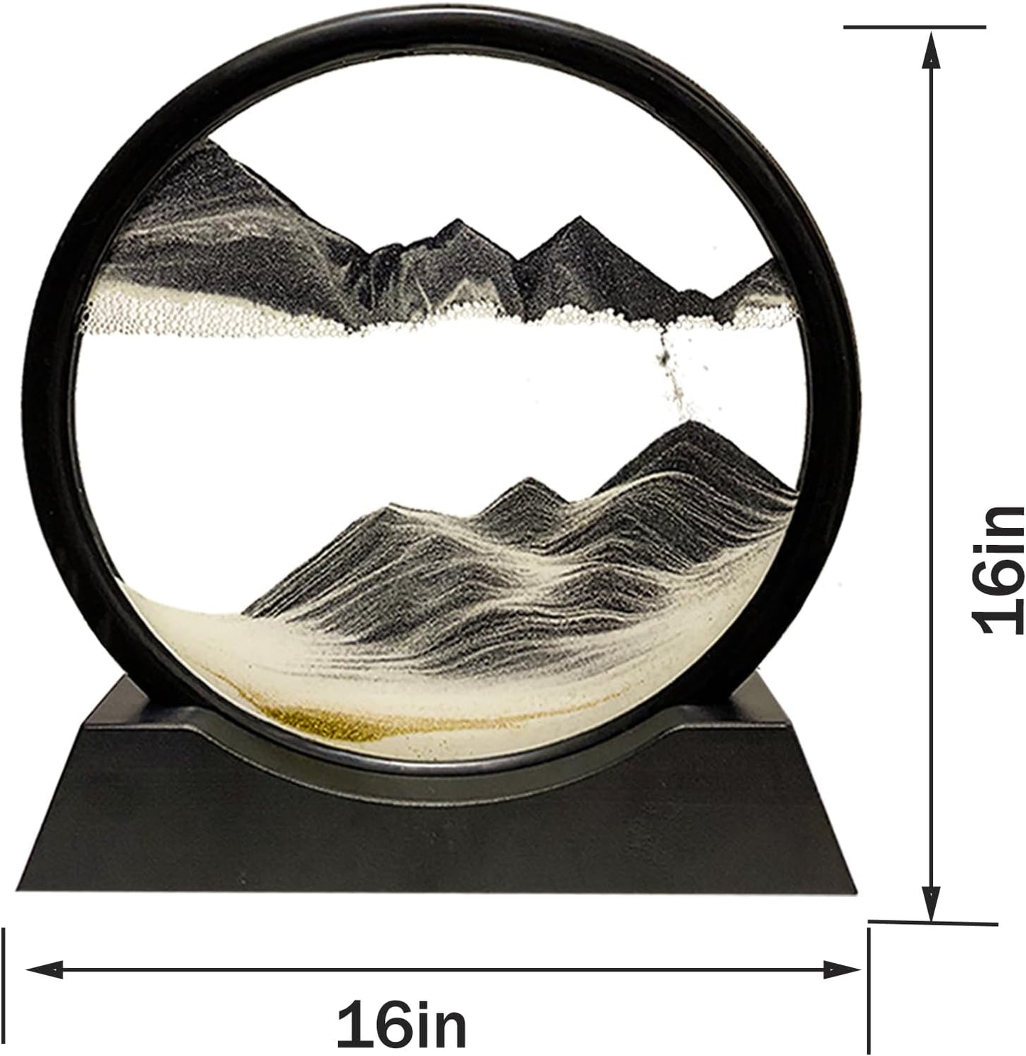 3D Deep Sea Sandscape Liquid Motion Decor