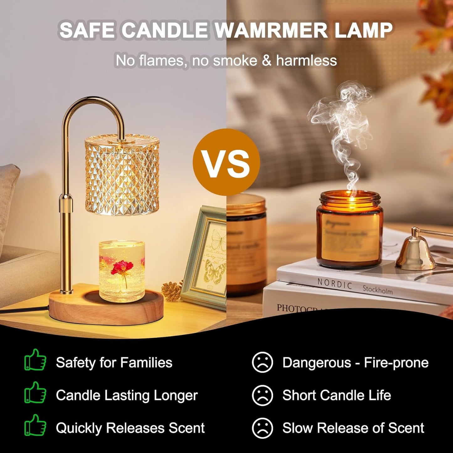 Candle Warmer Lamp with Timer
