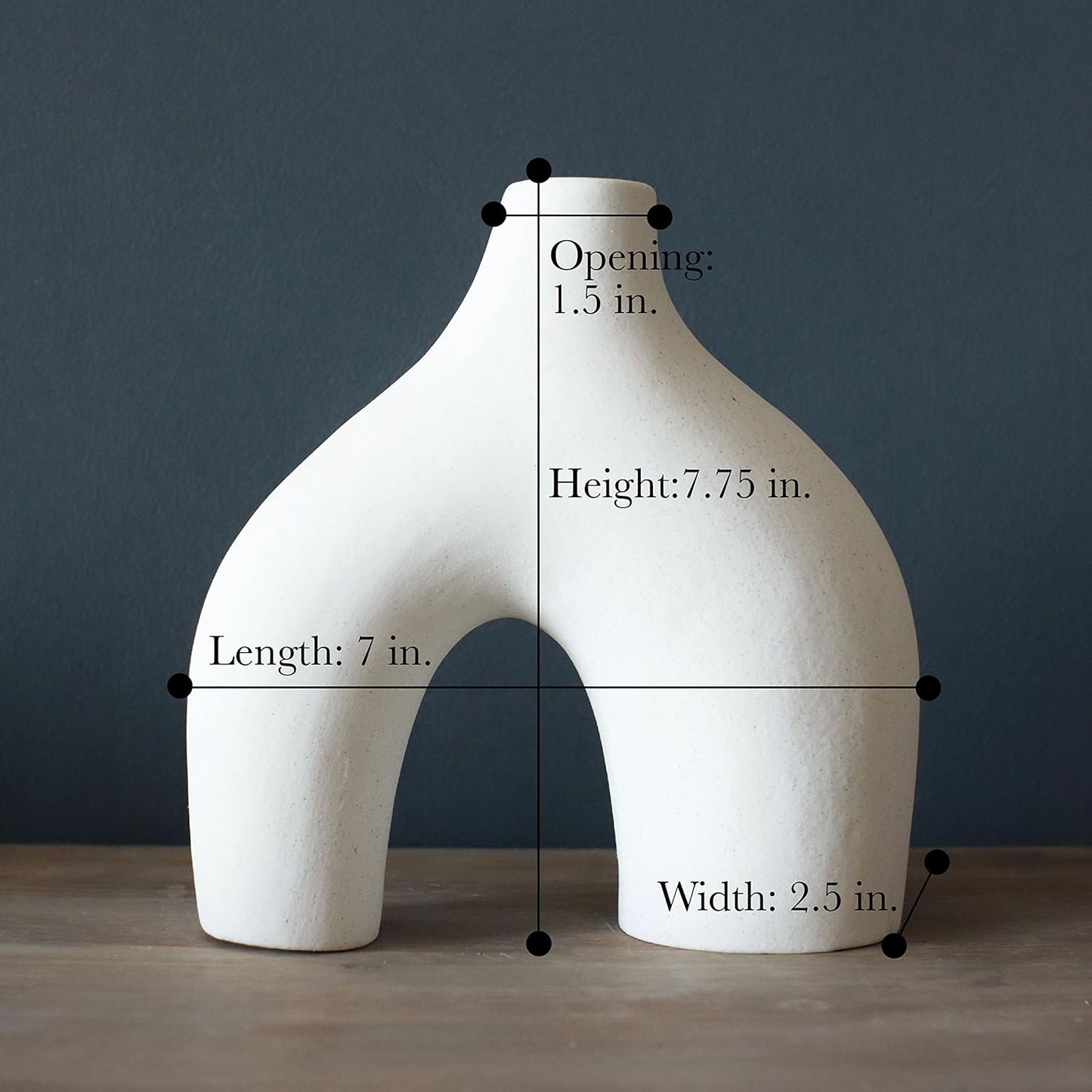 Carrot's Den Donut Vase Set – Minimalist Nordic Ceramic Decor