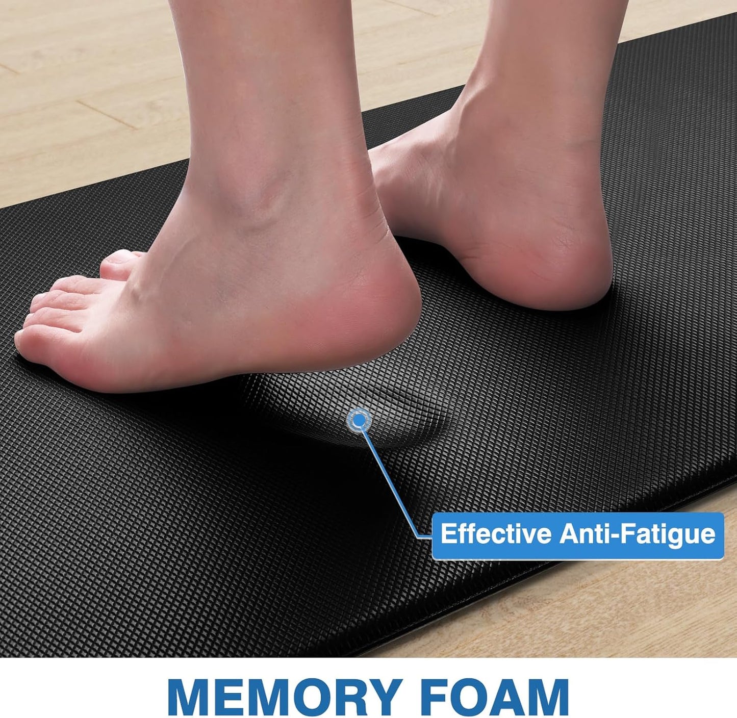 Cushioned Anti-Fatigue Kitchen Mat Set