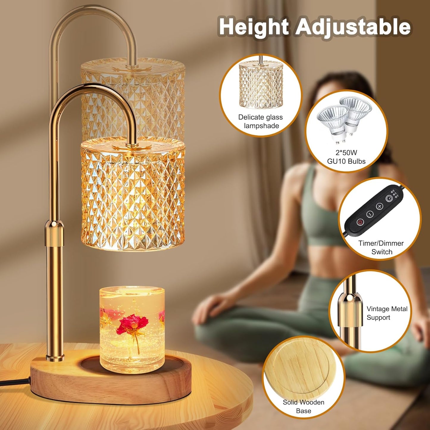 Candle Warmer Lamp with Timer