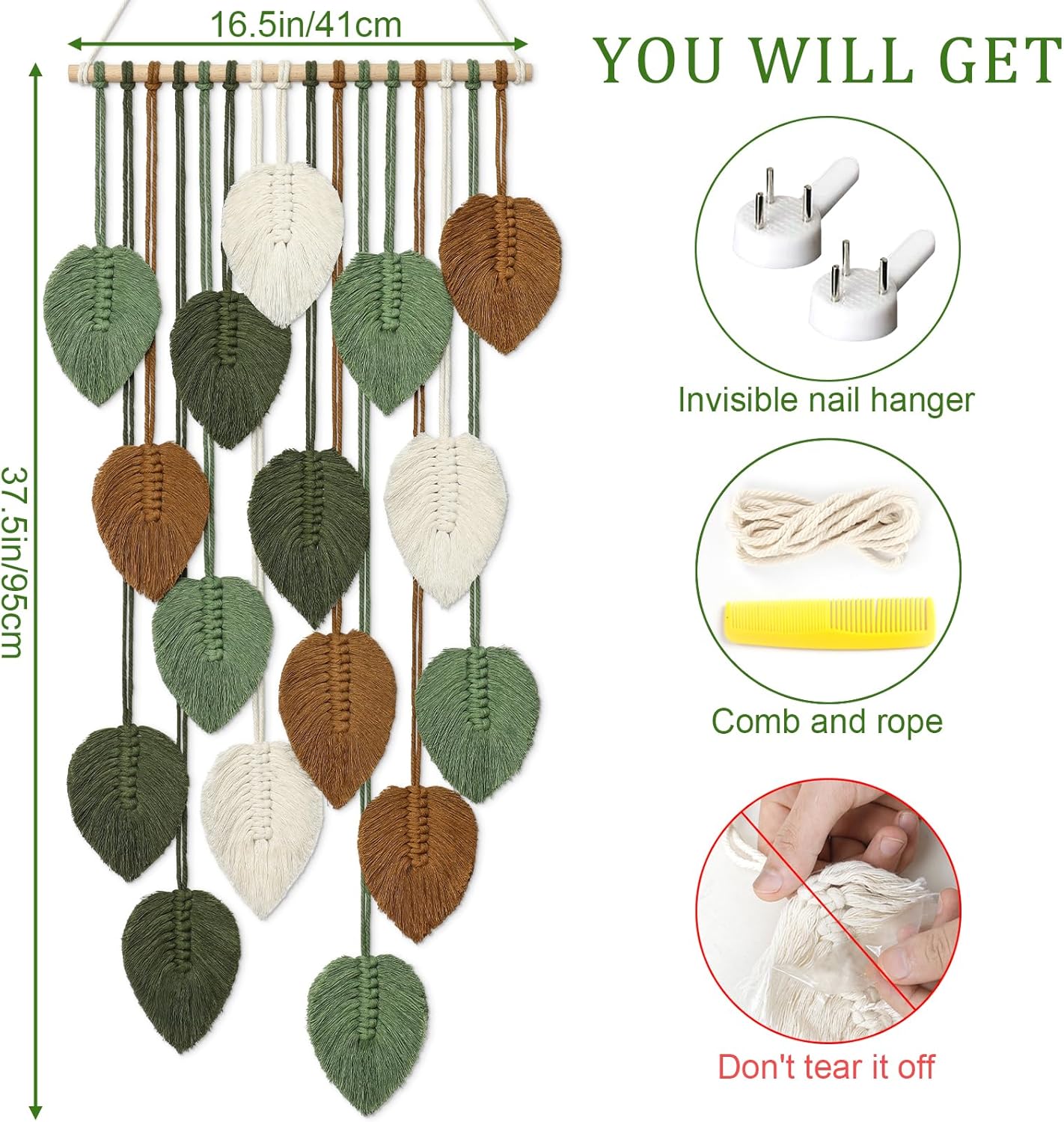 Bohemian Macrame Wall Tapestry