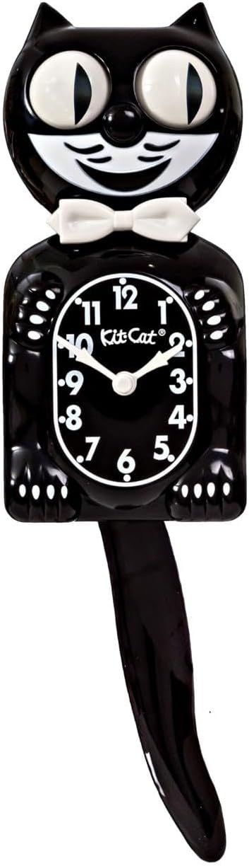 Classic Black Cat Wall Clock